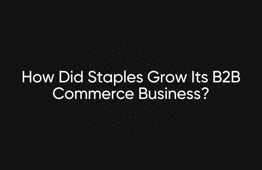 staples b2b commerce