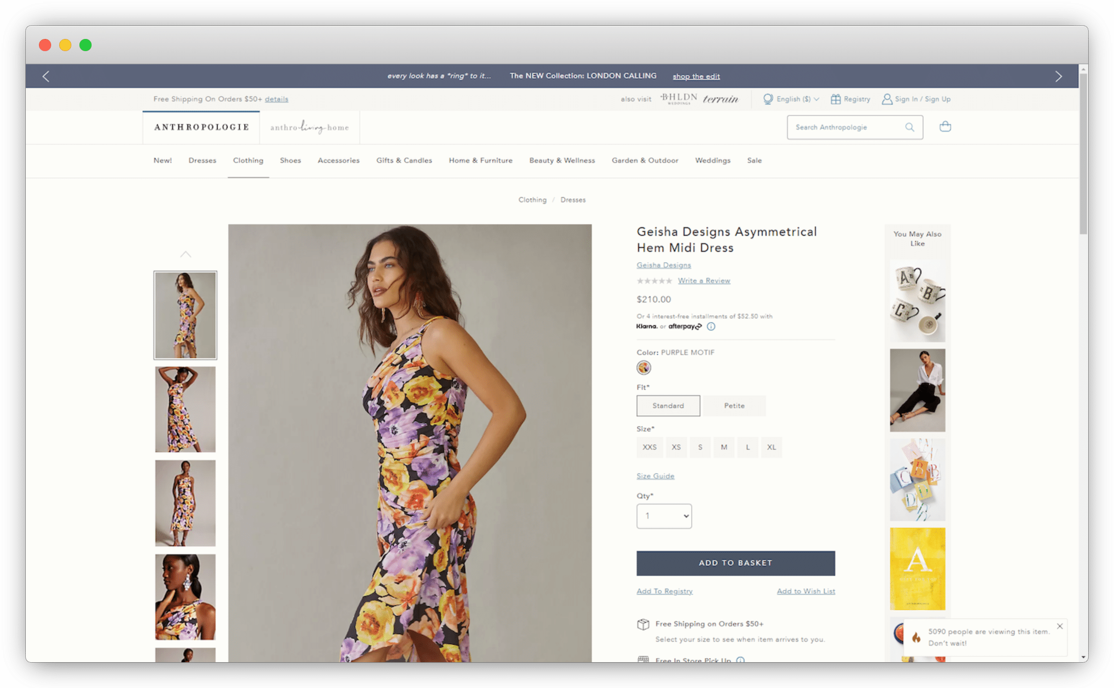 The second step of the e-commerce customer journey is the product detail pages.