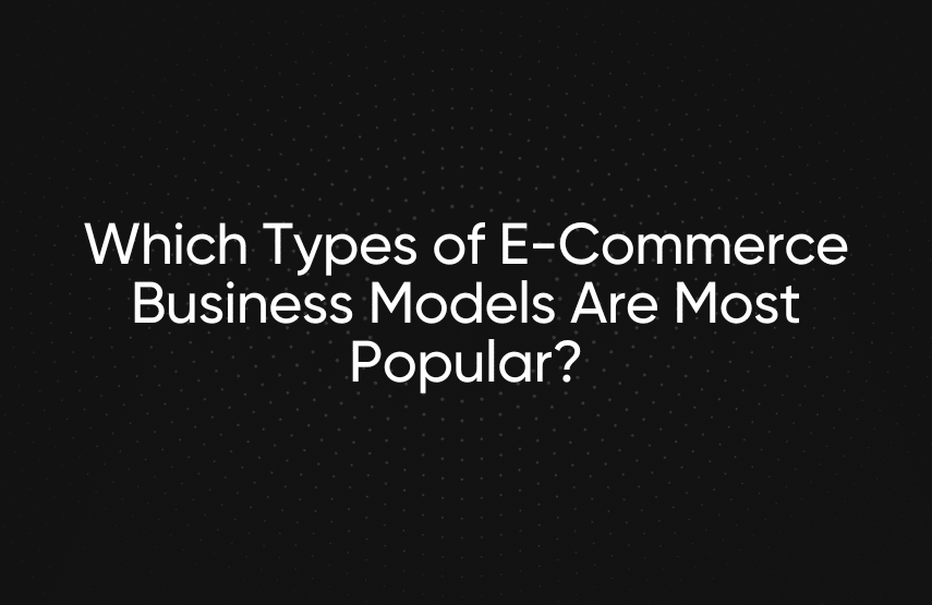 Which Types of E-Commerce Business Models Are Most Popular?