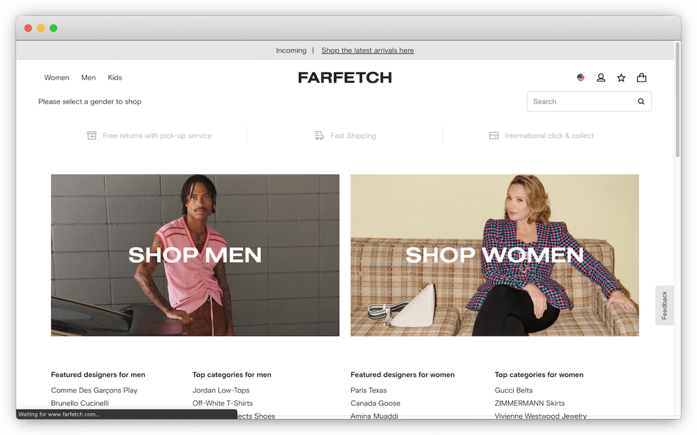 farfetch-types-of-ecommerce