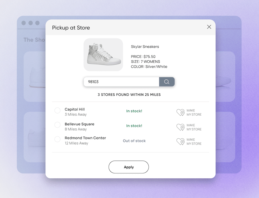 With our latest product update, it's easier than ever to display inventory in nearby stores in fabric OMS.