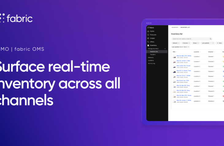 Surface Real-Time Inventory with fabric