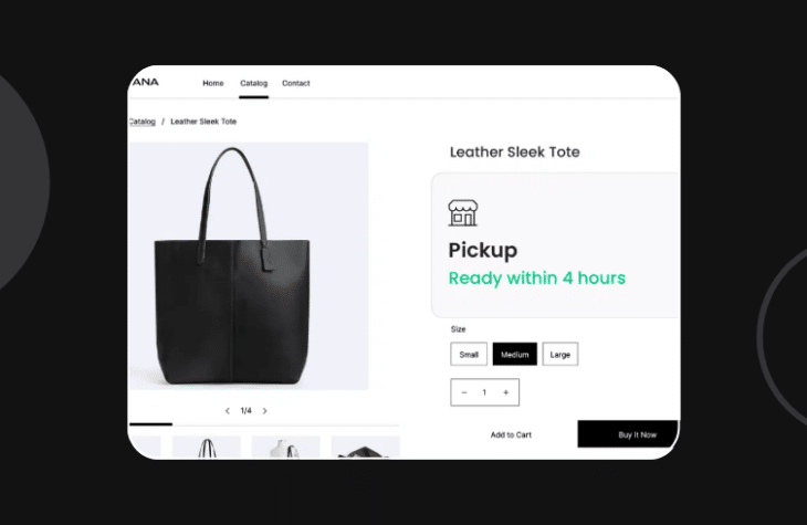 fabric's Buy Online, Pick Up In Store capability